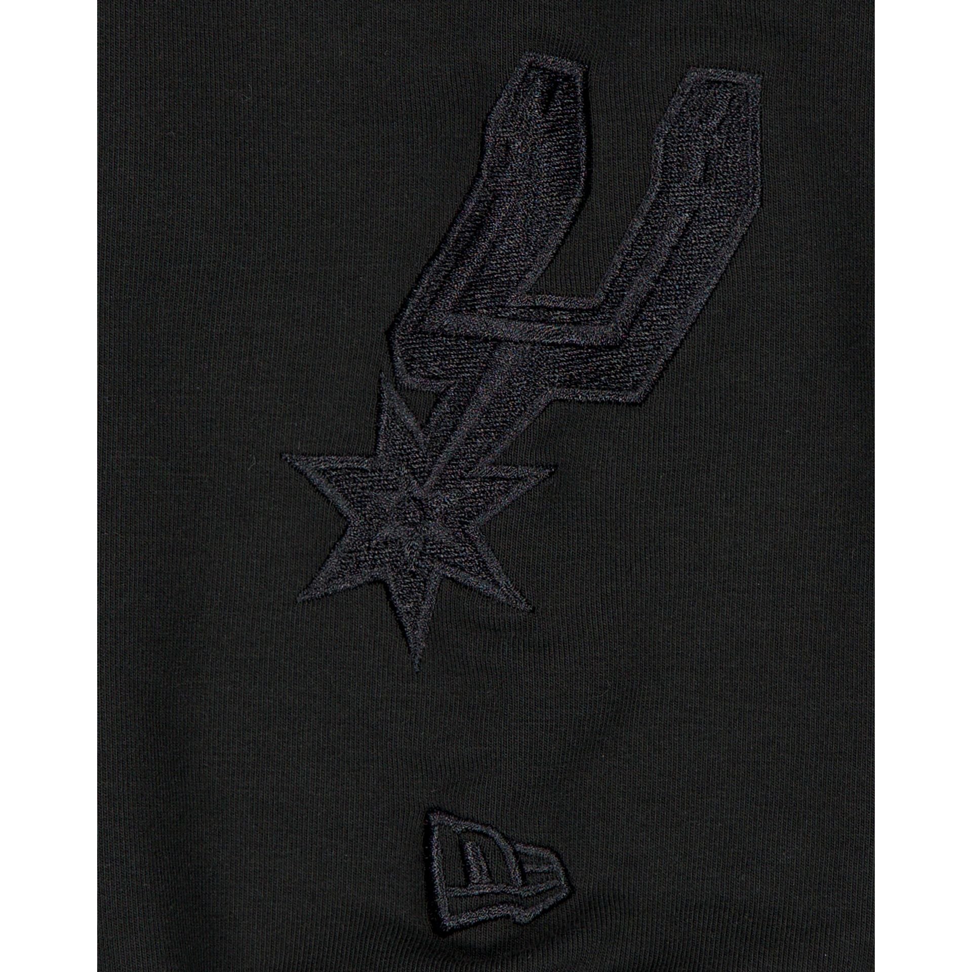 San Antonio Spurs Black on Black Logo Select Hoodie